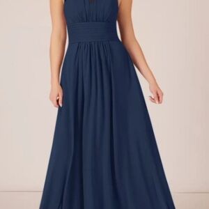 Azazie Navy Blue Bridesmaid Dress